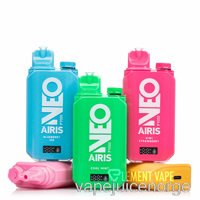 Vape Juice Airis Neo P9000 Engangs Fersken Mango Vannmelon